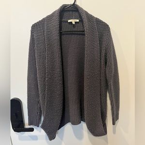 Blue-gray oversized cardigan